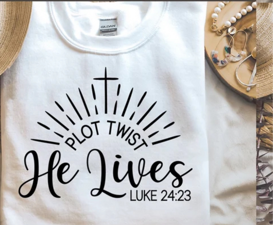 He lives tee